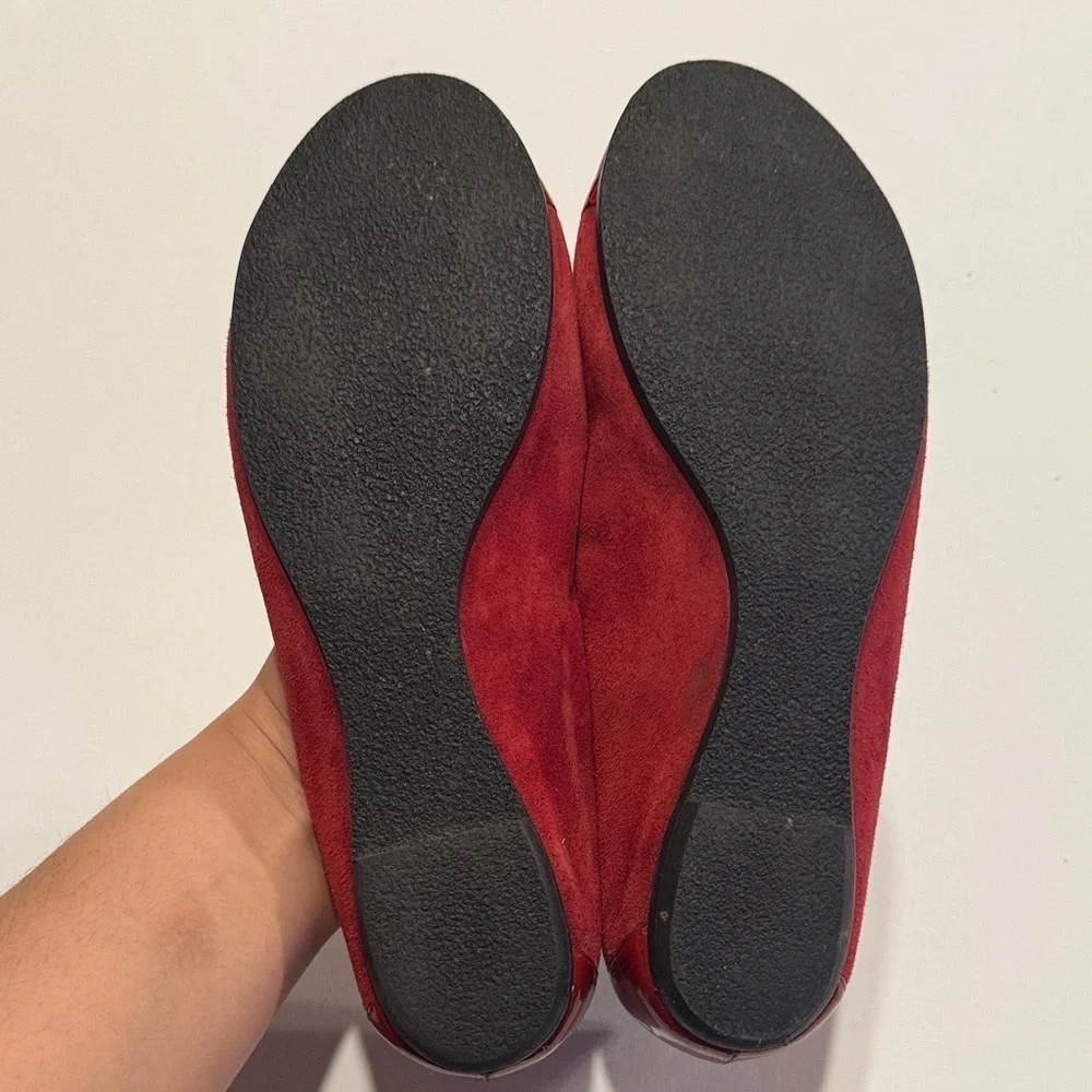 Bruno Magli Red and Black Flats